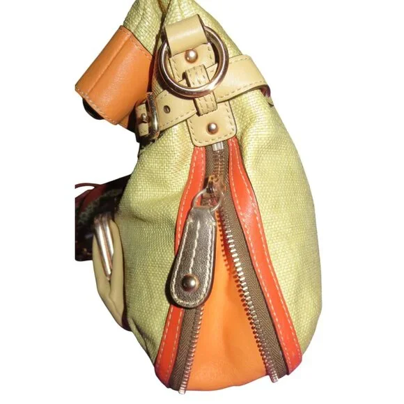 Coach 2008 Bonnie Leather Fold over Expandable Convertible Tote Kisslock Pocket - Picture 4 of 16